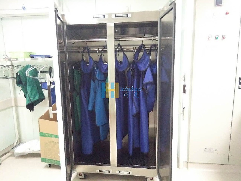 山東棗莊婦幼保健院醫(yī)用鉛服消毒柜安裝成功